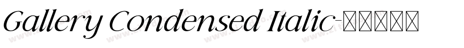 Gallery Condensed Italic字体转换